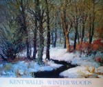 Winter Woods by Kent Wallis - offset lithograph fine art poster print