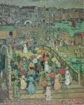 Ponte Della Paglia by Maurice Prendergast, The Phillips Collection Washington DC - offset lithograph fine art poster print