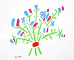 Blue Bouquet by Pablo Picasso - silkscreen reproduction fine art print