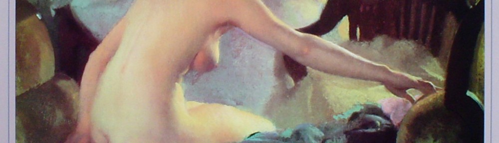 Nude Seated by William McGregor Paxton, Museum of Fine Arts Boston - offset lithograph fine art poster print