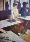 L'Absinthe by Edgar Degas - offset lithograph fine art print