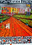 Kuenstler Fuer Den Frieden / Artists for Peace by Friedrich Hundertwasser - original vintage poster - offset lithograph fine art poster print