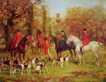 The Meet by Hewyood Hardy - offset lithograph fine art print