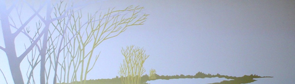 Tan Sky Path by Key, local BC artist - offset lithograph fine art print
