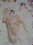Study Of Jeanne Pontillon by Berthe Morisot - offset lithograph fine art print