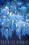 Oriental Impressions by Kevin Lee Newman, diptych Left side, Miracle Editions - offset lithograph with metal foil insets collectible fine art poster print - KerrisdaleGallery.com