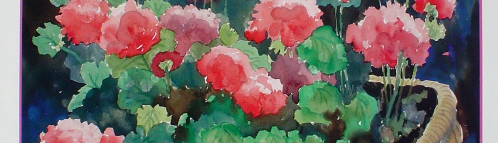 Blooms by Helen Paul - offset lithograph fine art poster print