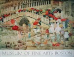 Umbrellas In The Rain by Maurice Prendergast, Museum of Fine Arts, Boston - offset lithograph fine art poster print