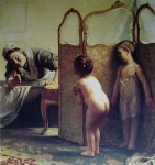 Before The Bath by Paul Peel - offset lithograph fine art print