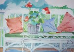 It's Summer by Olive Reich - offset lithograph fine art print