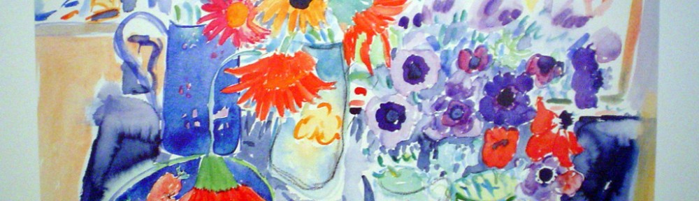 Strawberries And Flowers by Veni Smith - offset lithograph fine art poster print