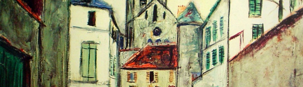 Suburban Street by Maurice Utrillo - collectable collotype fine art print