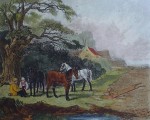 Spring by John Dearman - restrike etching, hand-coloured original print