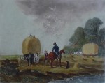 Summer by John Dearman - restrike etching, hand-coloured original print