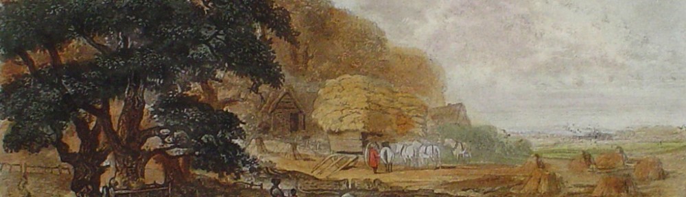 Autumn by John Dearman - restrike etching, hand-coloured original print