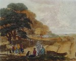 Autumn by John Dearman - restrike etching, hand-coloured original print