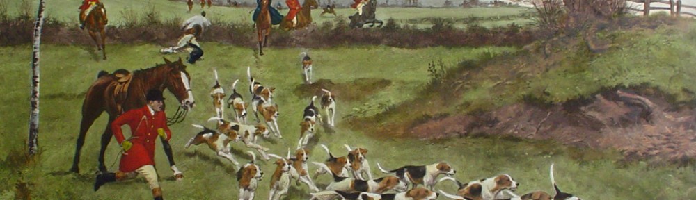 A Kill In The Open by George Derville Rowlandson - restrike etching, hand-coloured original print
