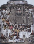 Canters Chaucerbury by Graham Clarke, History of England series - original hand-coloured etching, signed and numbered 83/200
