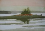 KerrisdaleGallery.com - stock ID#FD080eh-snt - "Dublin Shore" by Doug Forsythe - original etching, signed and numbered 26/150