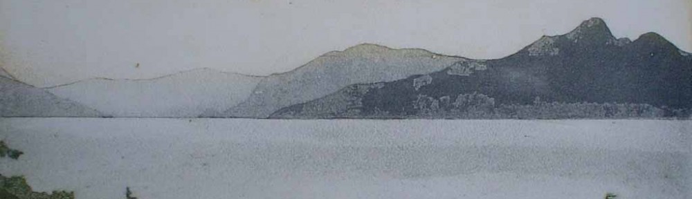 KerrisdaleGallery.com - stock ID# FD081eh-snt - "The Sound A" by Doug Forsythe - original etching, signed and numbered 16/150