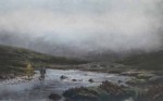 Trout Fishing by Douglas Adams - offset lithograph vintage fine art reproduction