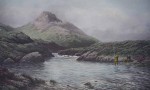 A Tight Line, Connemara by Douglas Adams - offset lithograph vintage fine art reproduction