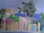 Pastels, La Vista by William Buffett - offset lithograph vintage fine art poster print