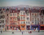 La Civette Parisienne by Michel Delacroix - offset lithograph reproduction vintage fine art print