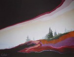 Grouse Mountain by Deryk Houston - offset lithograph vintage fine art print