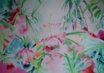 Hawaii Floral by Ruth Kjaer, published by Judith L. Posner Gallery - offset lithograph reproduction vintage 1980's poster art print