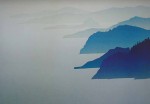 Sunshine Coast by Peter and Traudl Markgraf - offset lithograph vintage fine art print reproduction