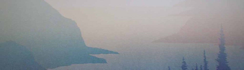 Cove by Peter and Traudl Markgraf - offset lithograph vintage fine art print reproduction