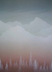 Midwinter by Peter and Traudl Markgraf - offset lithograph vintage fine art print reproduction