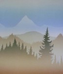 Early Spring by Peter and Traudl Markgraf - offset lithograph vintage fine art print reproduction