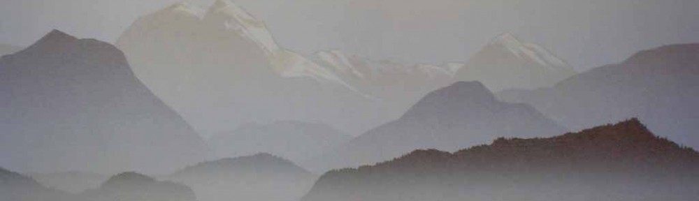 Mount Garibaldi by Peter and Traudl Markgraf - offset lithograph vintage fine art print reproduction