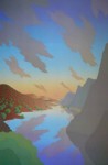Born On The Wing by Doug West, Aspen Mountain Gallery - offset lithograph vintage fine art poster print
