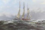Bad Weather Coming by Robert McVittie, numbered 158/350, titled and signed by artist - offset lithograph limited edition vintage fine art print