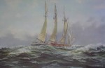 Bad Weather Coming by Robert McVittie, numbered 161/350, titled and signed by artist - offset lithograph limited edition vintage fine art print
