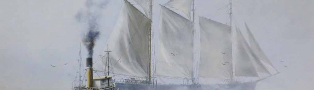 At The Edge Of The Fogbank by Robert McVittie, numbered 218/950 and signed by artist - offset lithograph limited edition vintage fine art print