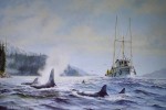 Checking Out The Competition by Robert McVittie, hand-numbered 481/950 and signed by artist - offset lithograph limited edition vintage fine art print