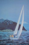 Coastal Challenge by Robert D. Stacey, signed and titled by artist, numbered 80/300 - offset lithograph limited edition print fine art reproduction