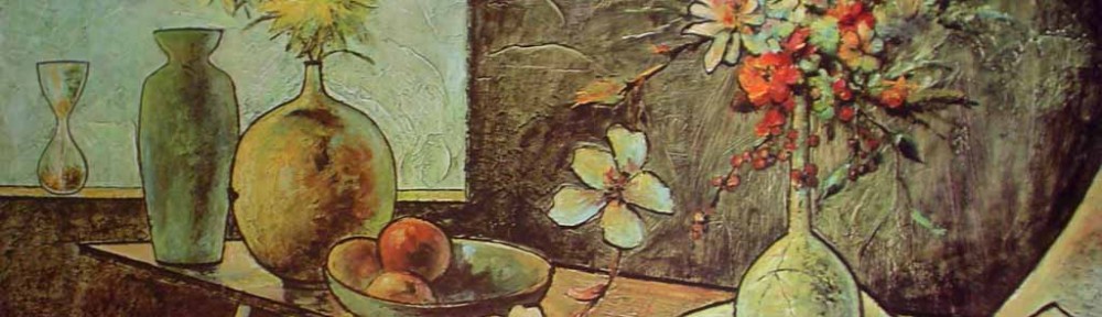 Wild Dogwoods by Robert (R.F.) Harnett - offset lithograph reproduction vintage 1960's fine art print