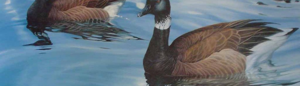 Black Brant by Bruce Muir, Brant Festival 1991 - hand-signed by artist - offset lithograph reproduction vintage fine art poster print
