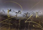 Dream III: Dream 3 by Meridian Publishing, signed by unknown artist - offset lithograph reproduction with gold foil embossed insets vintage fine art print