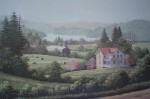 Spring Pastures by Bill Saunders - hand-numbered 296/375 and signed by the artist - offset lithograph limited edition vintage fine art print