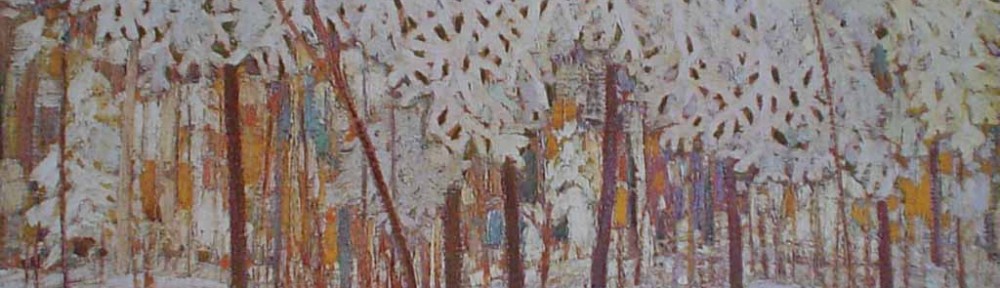Snow In October by Tom Thomson, Group of Seven - offset lithograph reproduction vintage fine art print
