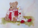 Amanda's Friends: A Couple Of Clowns by Wendy Tosoff - offset lithograph reproduction vintage fine art print