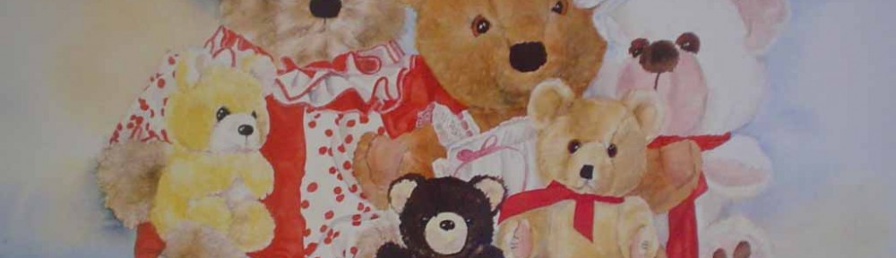 Amanda's Friends: Family Portrait by Wendy Tosoff - offset lithograph reproduction vintage fine art print