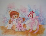 Dressing Up by Wendy Tosoff - offset lithograph reproduction vintage 1986 fine art print