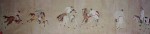 Polo Players by Li Ling - offset lithograph reproduction vintage fine art print